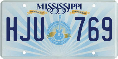 MS license plate HJU769