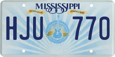 MS license plate HJU770