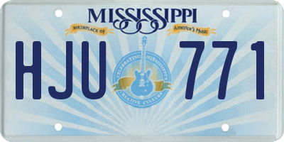 MS license plate HJU771