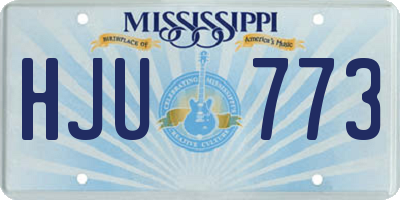 MS license plate HJU773