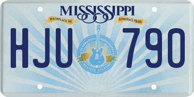 MS license plate HJU790