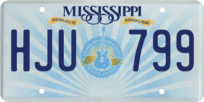 MS license plate HJU799