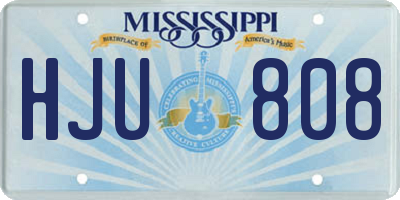MS license plate HJU808