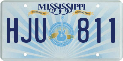 MS license plate HJU811