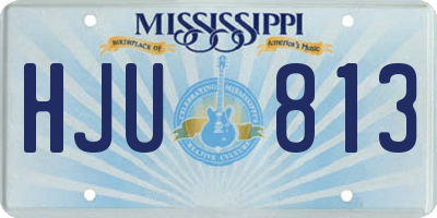 MS license plate HJU813