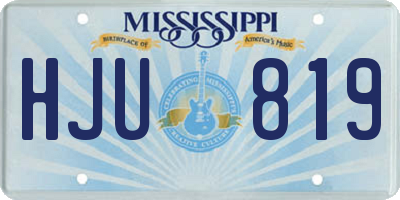 MS license plate HJU819