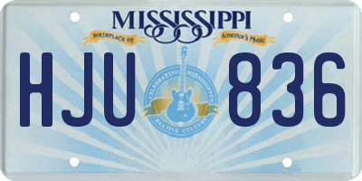 MS license plate HJU836