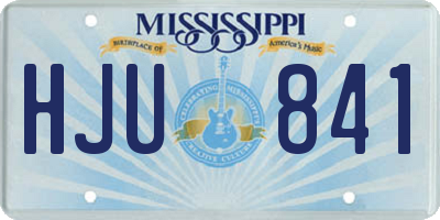 MS license plate HJU841