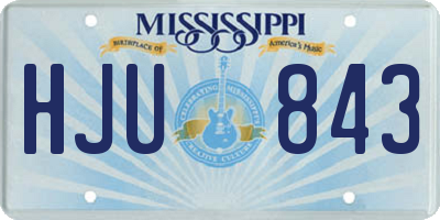 MS license plate HJU843