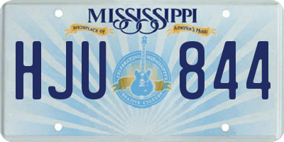 MS license plate HJU844