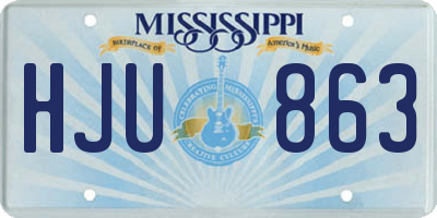 MS license plate HJU863