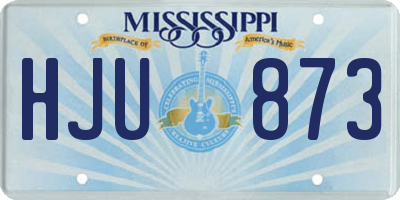 MS license plate HJU873