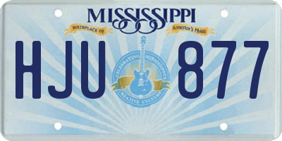 MS license plate HJU877