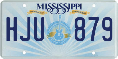 MS license plate HJU879