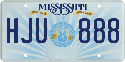 MS license plate HJU888