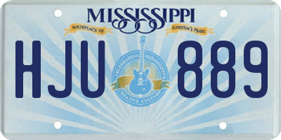 MS license plate HJU889