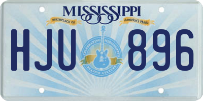 MS license plate HJU896