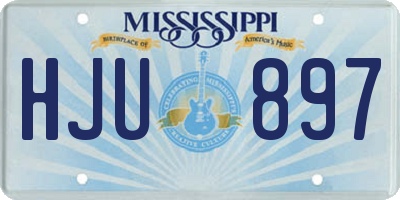 MS license plate HJU897