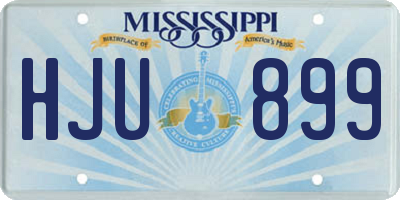 MS license plate HJU899