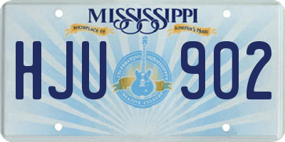 MS license plate HJU902