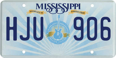 MS license plate HJU906