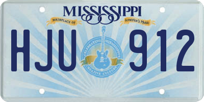 MS license plate HJU912