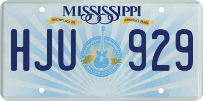 MS license plate HJU929