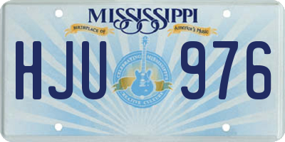 MS license plate HJU976