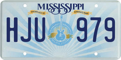 MS license plate HJU979