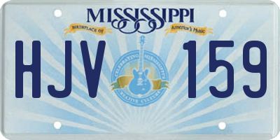 MS license plate HJV159
