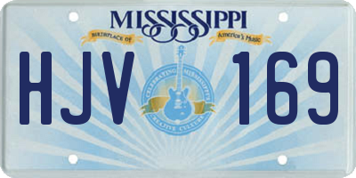 MS license plate HJV169