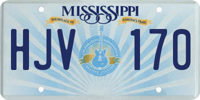 MS license plate HJV170