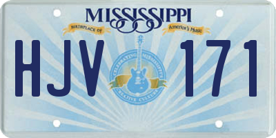 MS license plate HJV171
