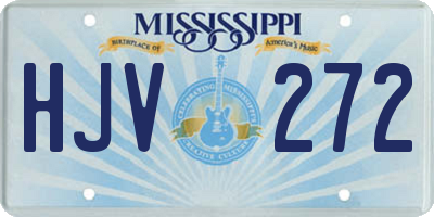 MS license plate HJV272