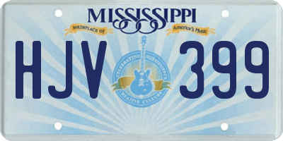 MS license plate HJV399