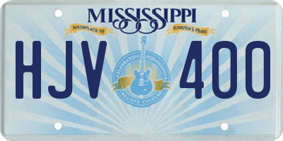 MS license plate HJV400