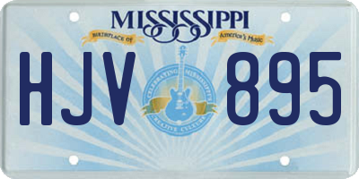 MS license plate HJV895