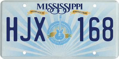 MS license plate HJX168