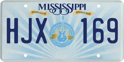 MS license plate HJX169