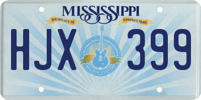 MS license plate HJX399