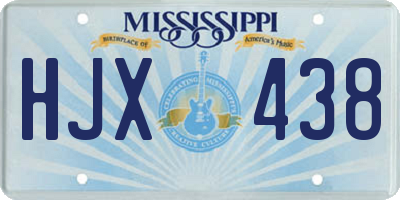 MS license plate HJX438