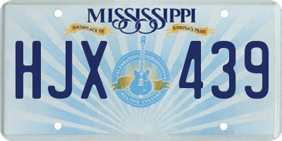MS license plate HJX439