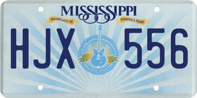 MS license plate HJX556