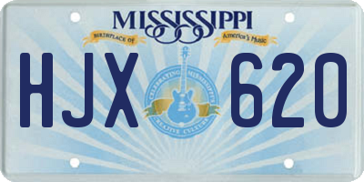 MS license plate HJX620