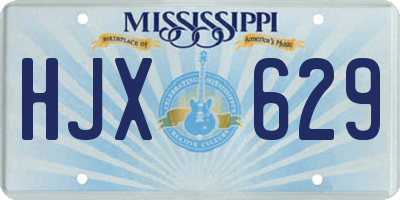 MS license plate HJX629