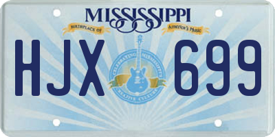 MS license plate HJX699