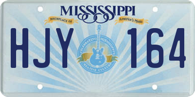 MS license plate HJY164