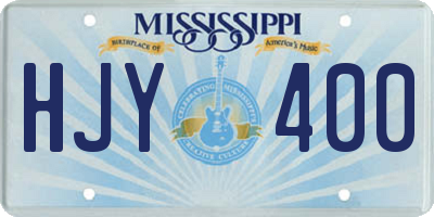 MS license plate HJY400