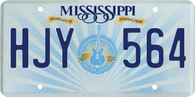 MS license plate HJY564