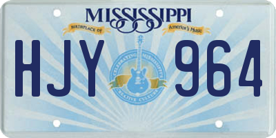 MS license plate HJY964